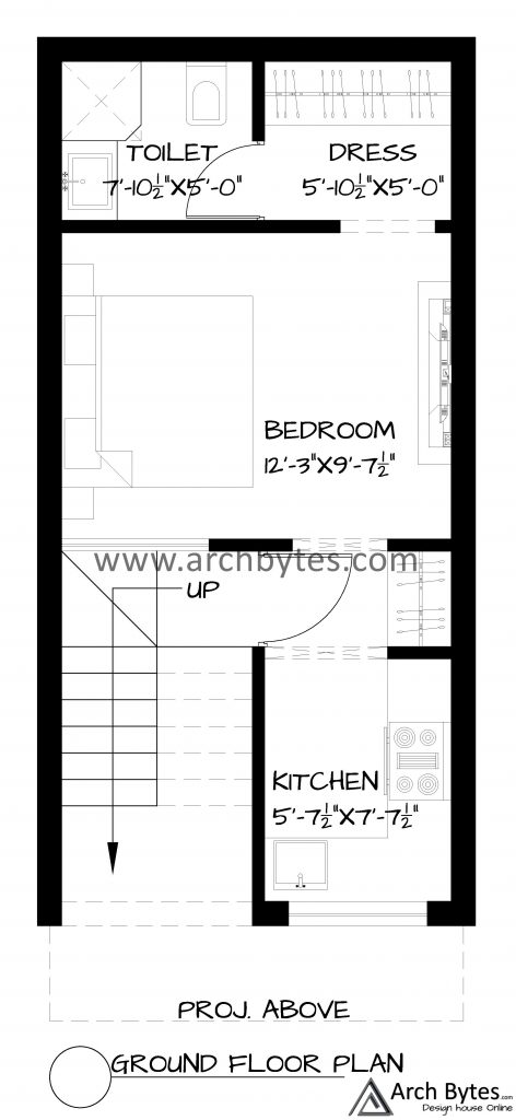 13*28 feet house plan