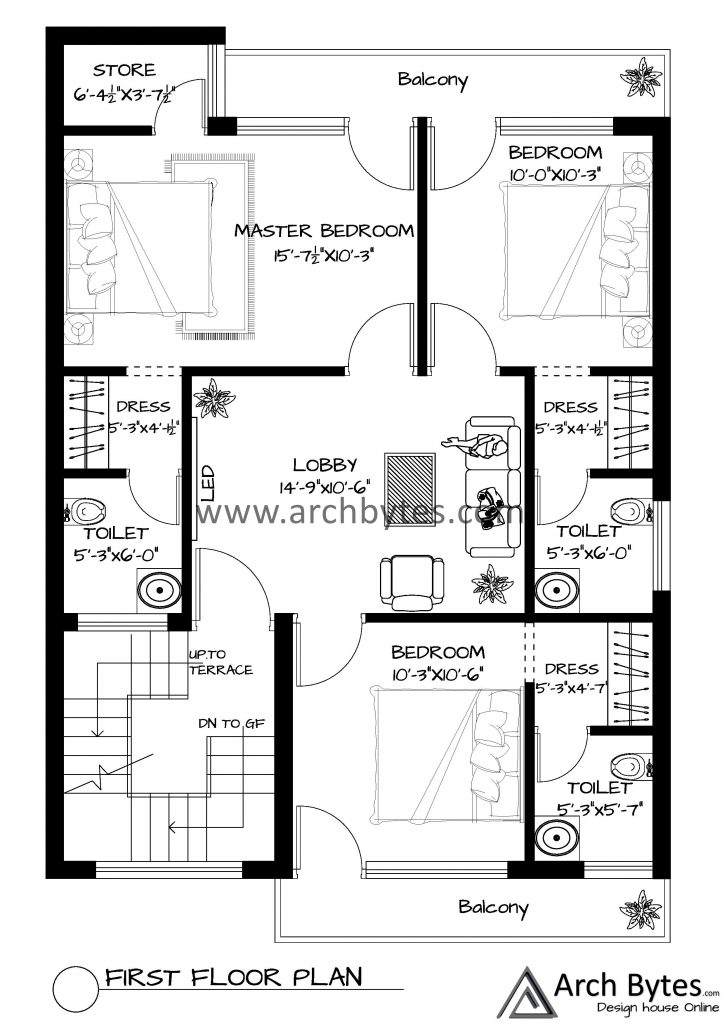 27*42 feet house plan