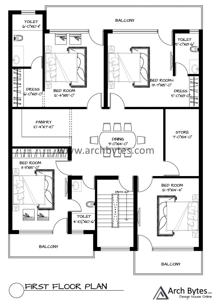 40*75 feet house plan