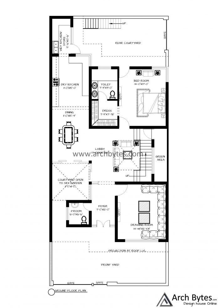 35*80 feet house plan