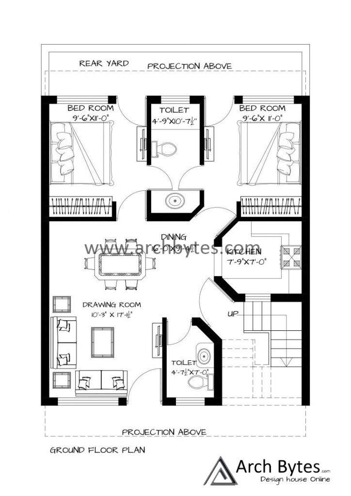 26x40 house plan