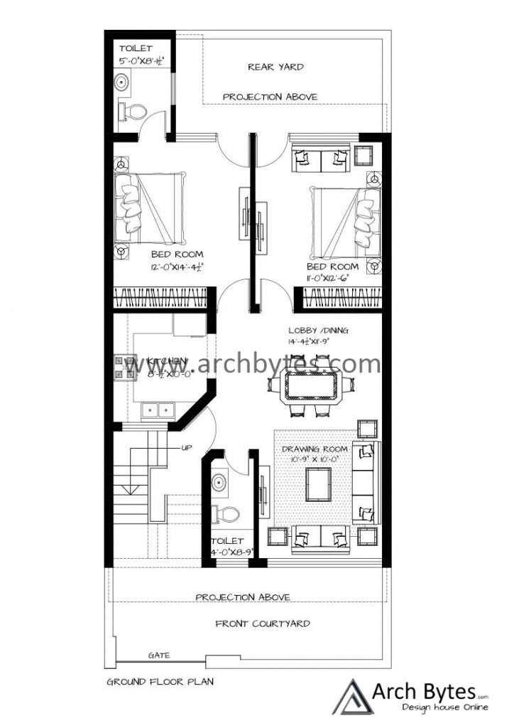 24x55 house plan