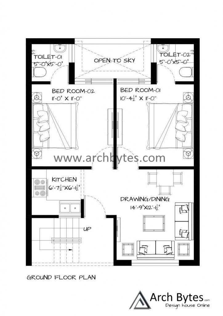 22.5x30 house plan