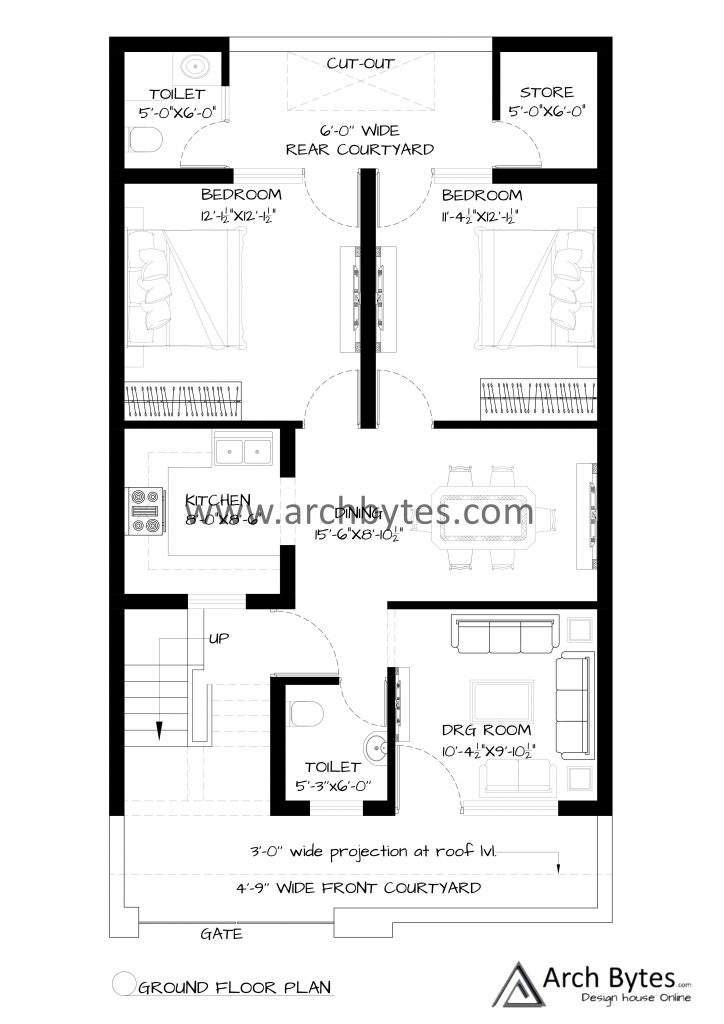 25x45 house plan