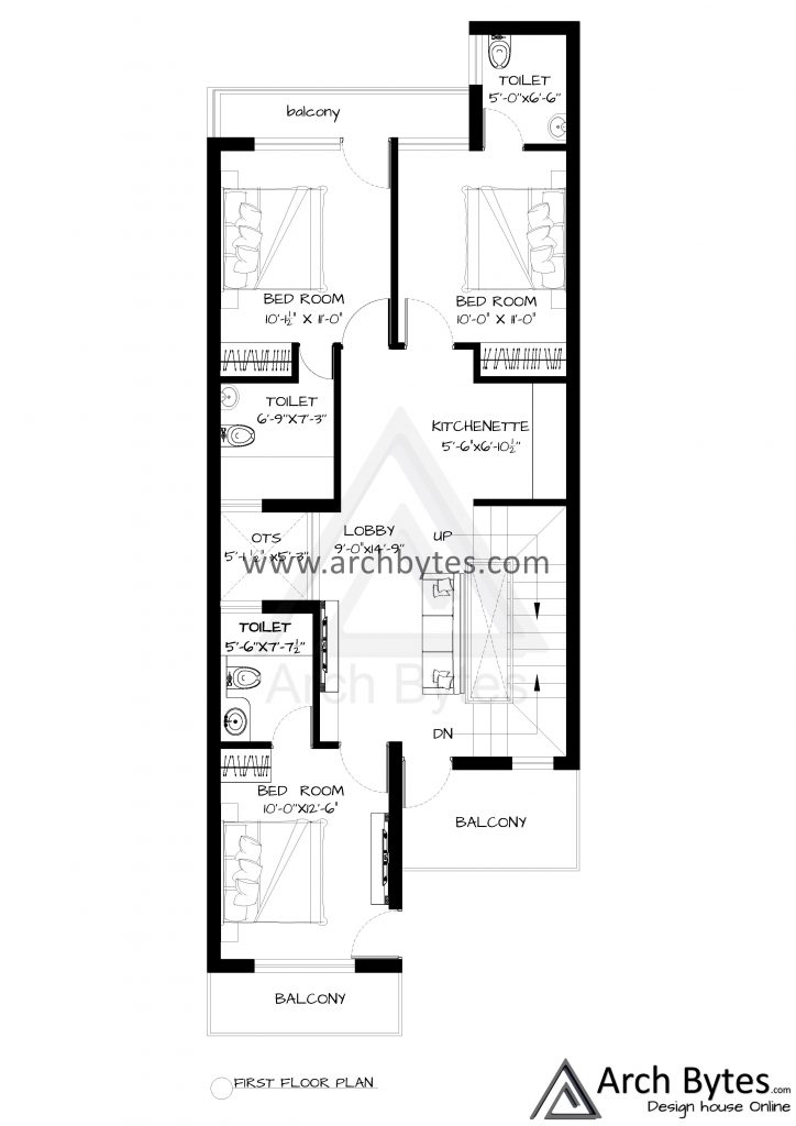 22x60 first floor plan