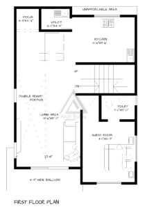 30x40 first floor plan